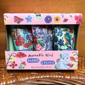 Heathcote & ivory Natalie latte hand cream Trio Mushroom bird cat